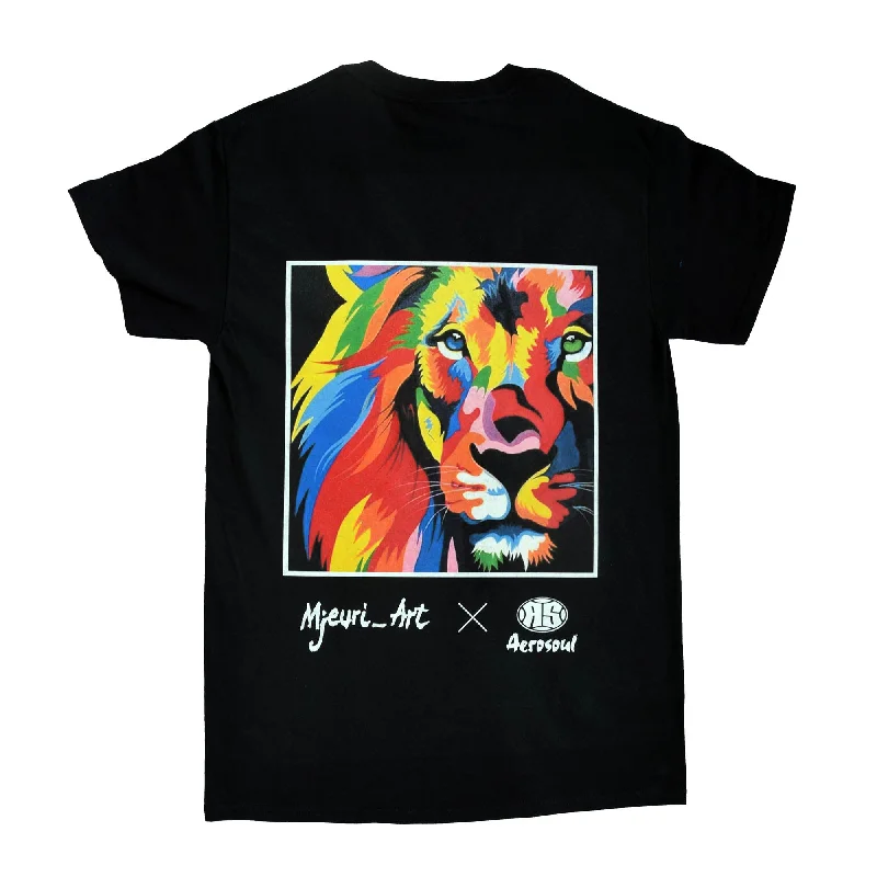 Limited Time Offer A.S. Africa Lion T-shirt (Black)