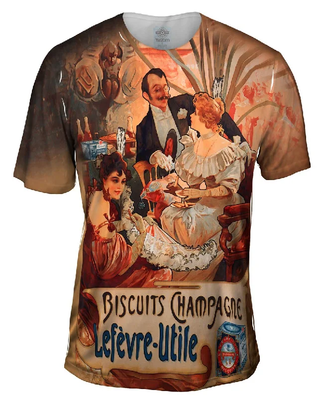 Crazy Deal Alphonse Mucha - "Biscuits Champagne Lefèvre-Utile" (1896)