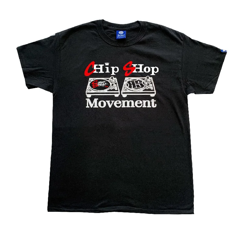 Massive Deals Chip Shop X Hip Hop Movement Collab T-Shirt ( black )