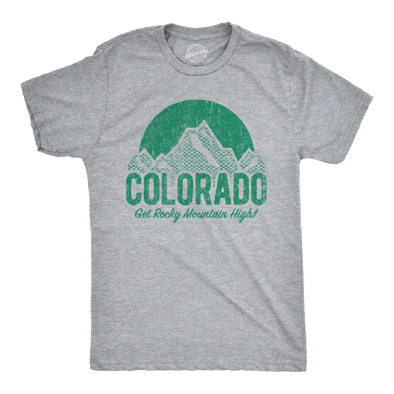 Now Available Colorado Get Rocky Mountain High Men's T Shirt