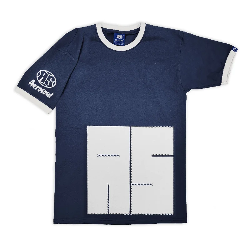 Year-End Sale Aero-Stitch Ringer Teeshirt (Navy)