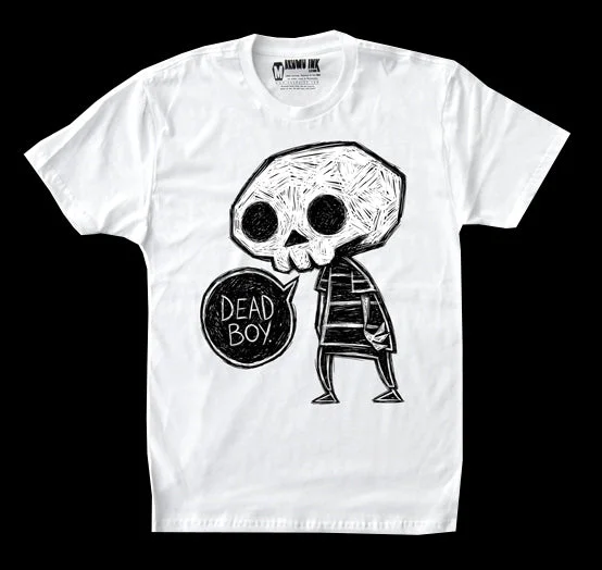 Value Deals Dead Boy Men White Tshirt