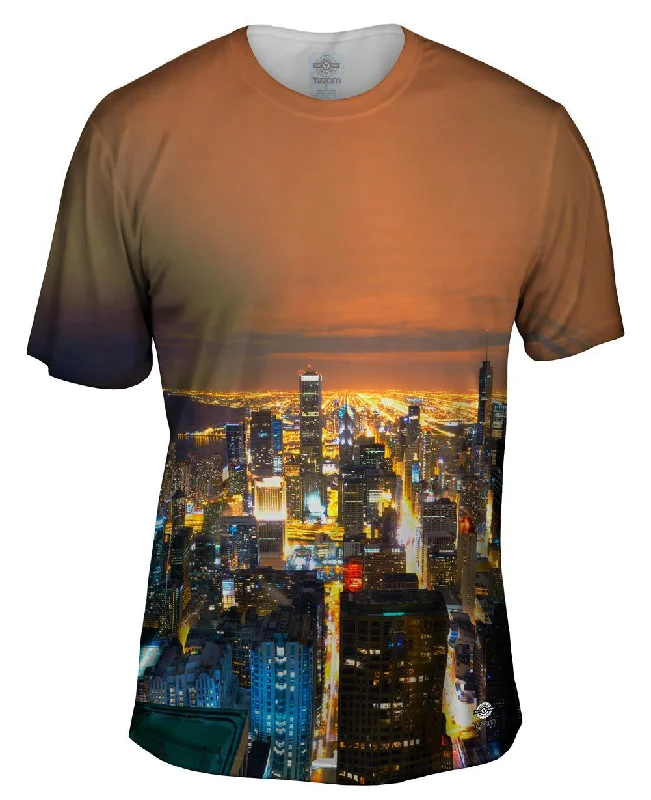 Super Deal Glowing Chicago Skyline