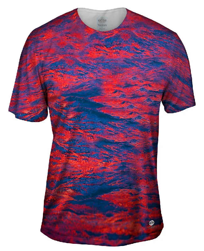 Reduced Prices Glowing Red Waves
