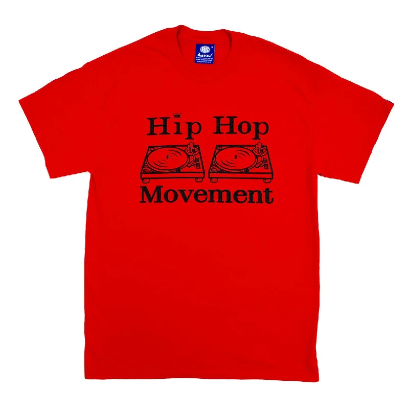 Value Deals Hip Hop Movement Teeshirt (Red/Black)