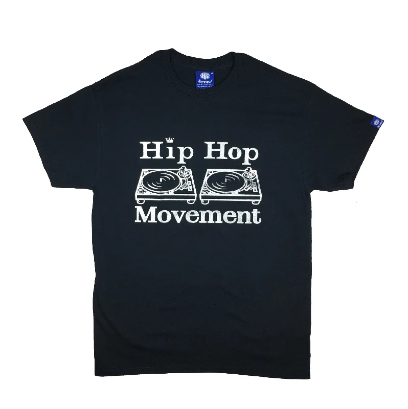 Weekend Deal Hip Hop Movement Teeshirt (Silver/Black)