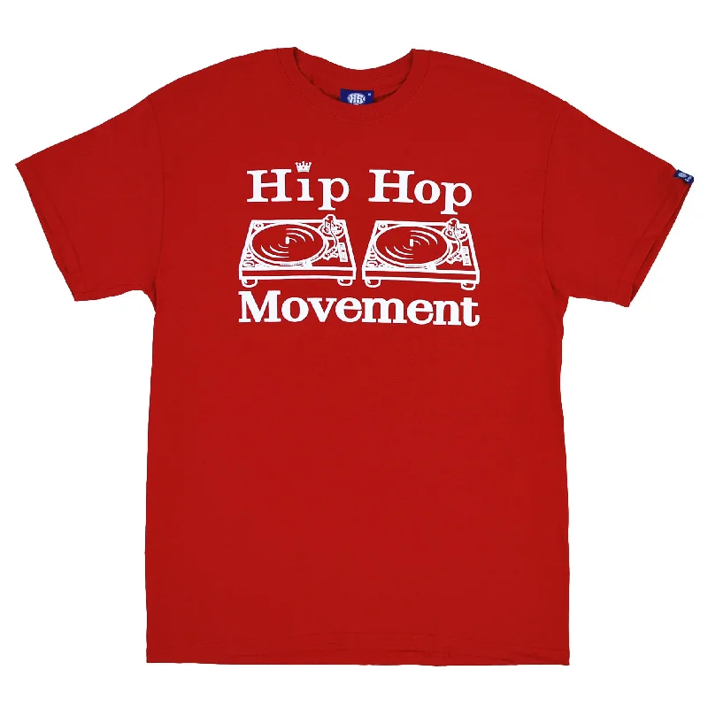 Unbeatable Prices Hip Hop Movement Teeshirt (Red)