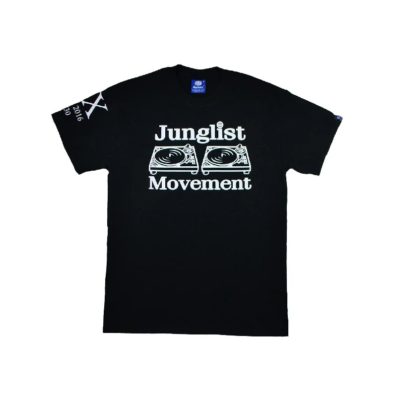 Act Now Junglist Movement Exclusive 20 Year Anniversary Tee. Glow In The Dark Print