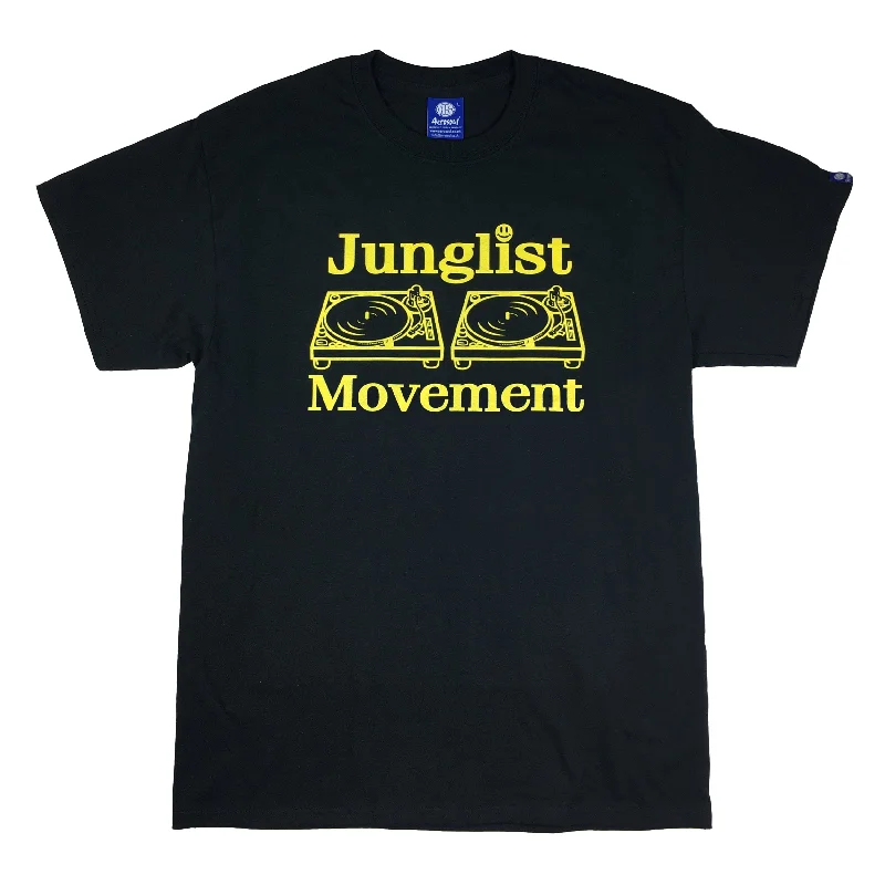 Cash Savings Junglist Movement T-Shirt Black (Yellow)