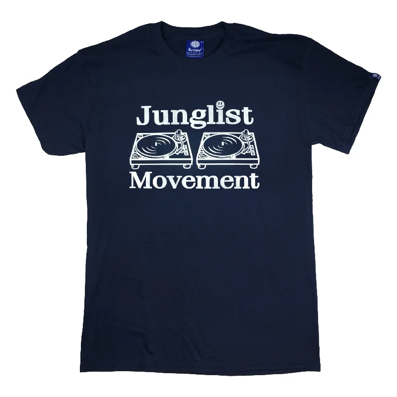 Deep Savings Junglist Movement T-Shirt Navy (White)