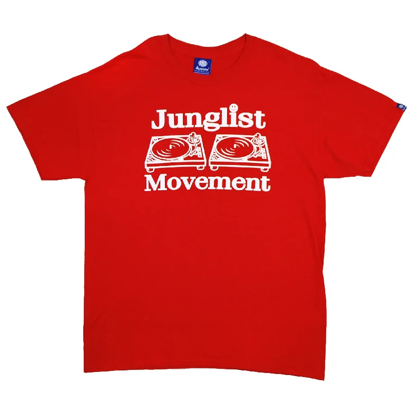 Epic Value Junglist Movement T-Shirt Red (White)