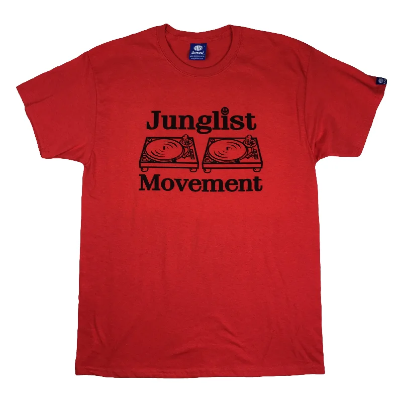 Don't Miss Out Junglist Movement T-Shirt Red (Black)