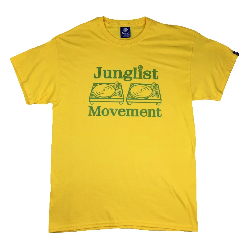 Low Cost Junglist Movement T-Shirt Yellow (Green)