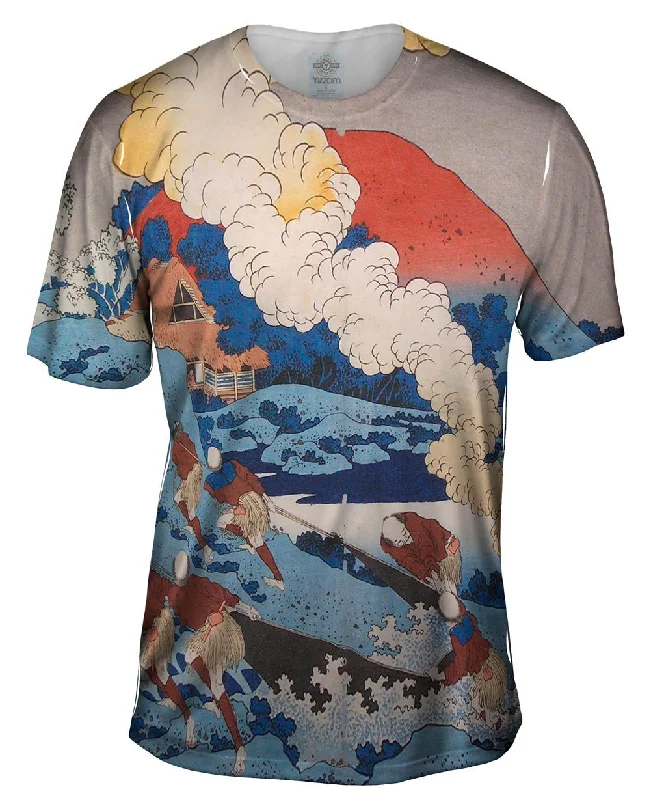 Markdown Sale Katsushika Hokusai - "Net Fishing At Night" (1835)