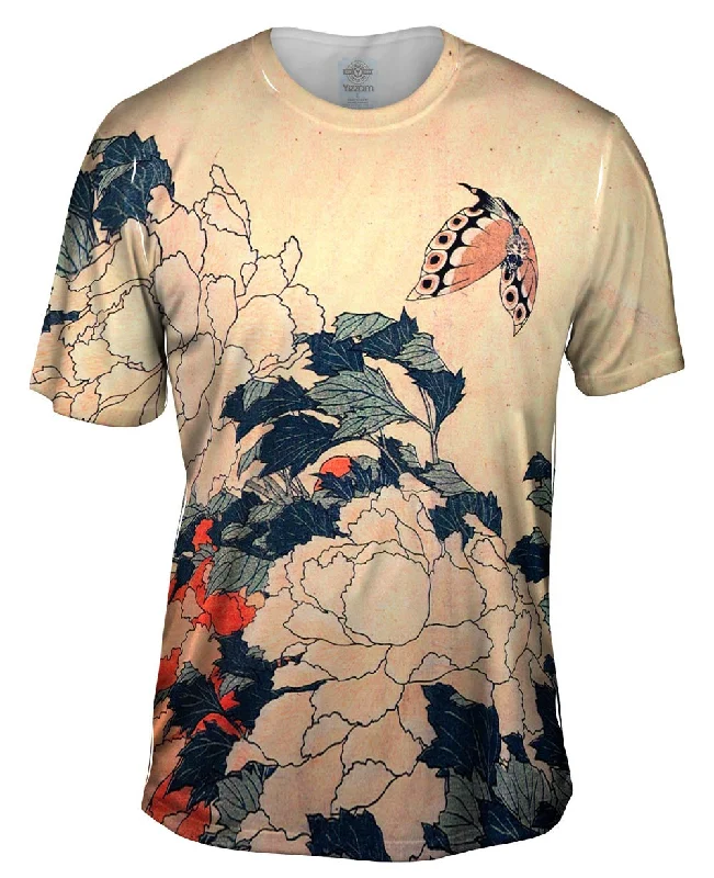 Exclusive Preview Katsushika Hokusai - "Peonies with Butterfly"
