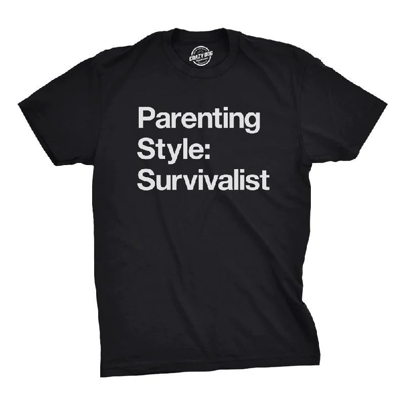 Referral Discount Parenting Style: Survivalist Men's T Shirt