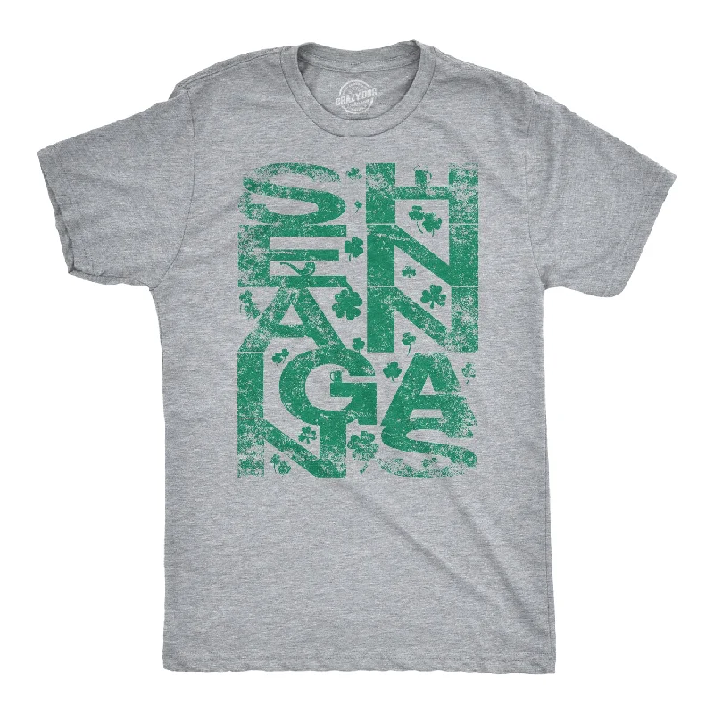 Sneak Peek Sale Shenanigans Covered In Clovers Men's T Shirt