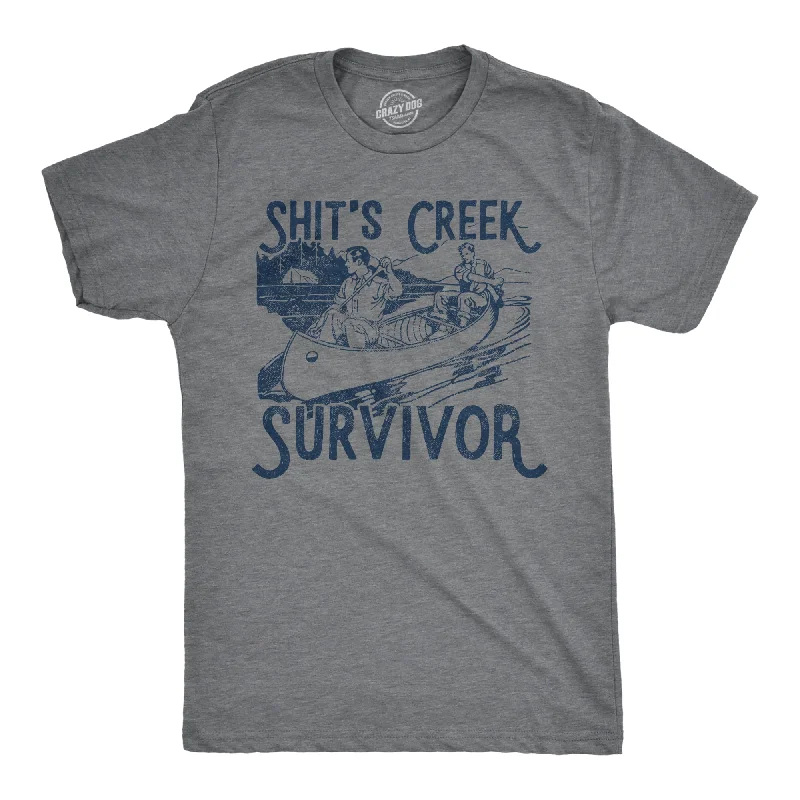Anniversary Sale Shit's Creek Survivor Men's T Shirt