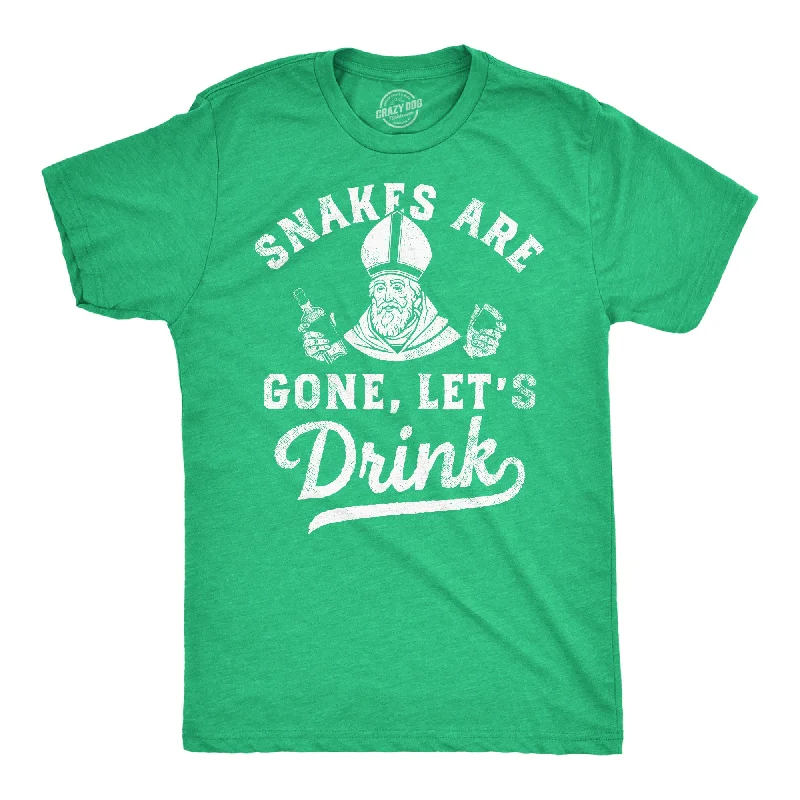 Bonus Offer Snakes Are Gone Lets Drink Men's T Shirt