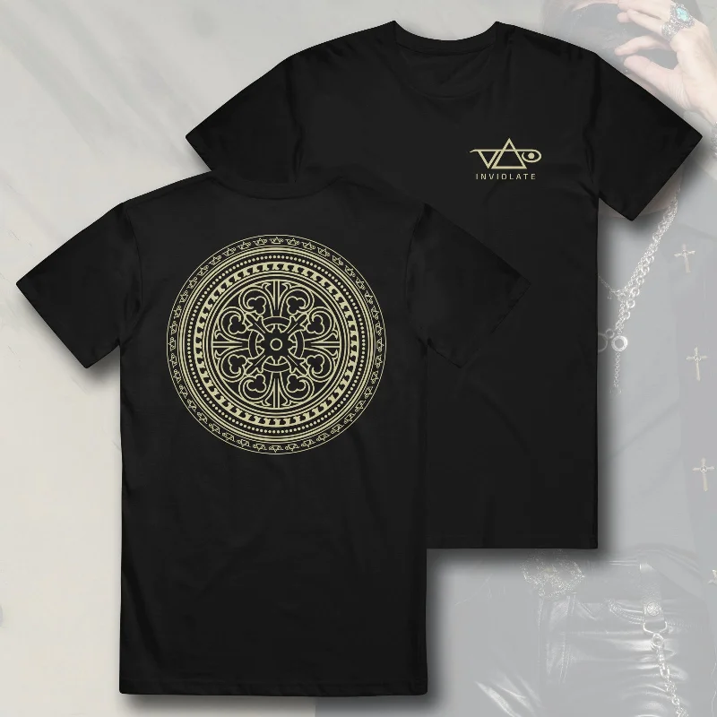Weekend Specials to Delight Circle Pattern Black T-Shirt